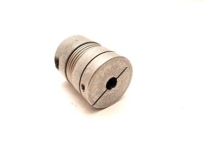 Used Flexible Coupling, Shaft Diameters: 1/4" x 6mm, 1.28" x 1" Dia DKN 20