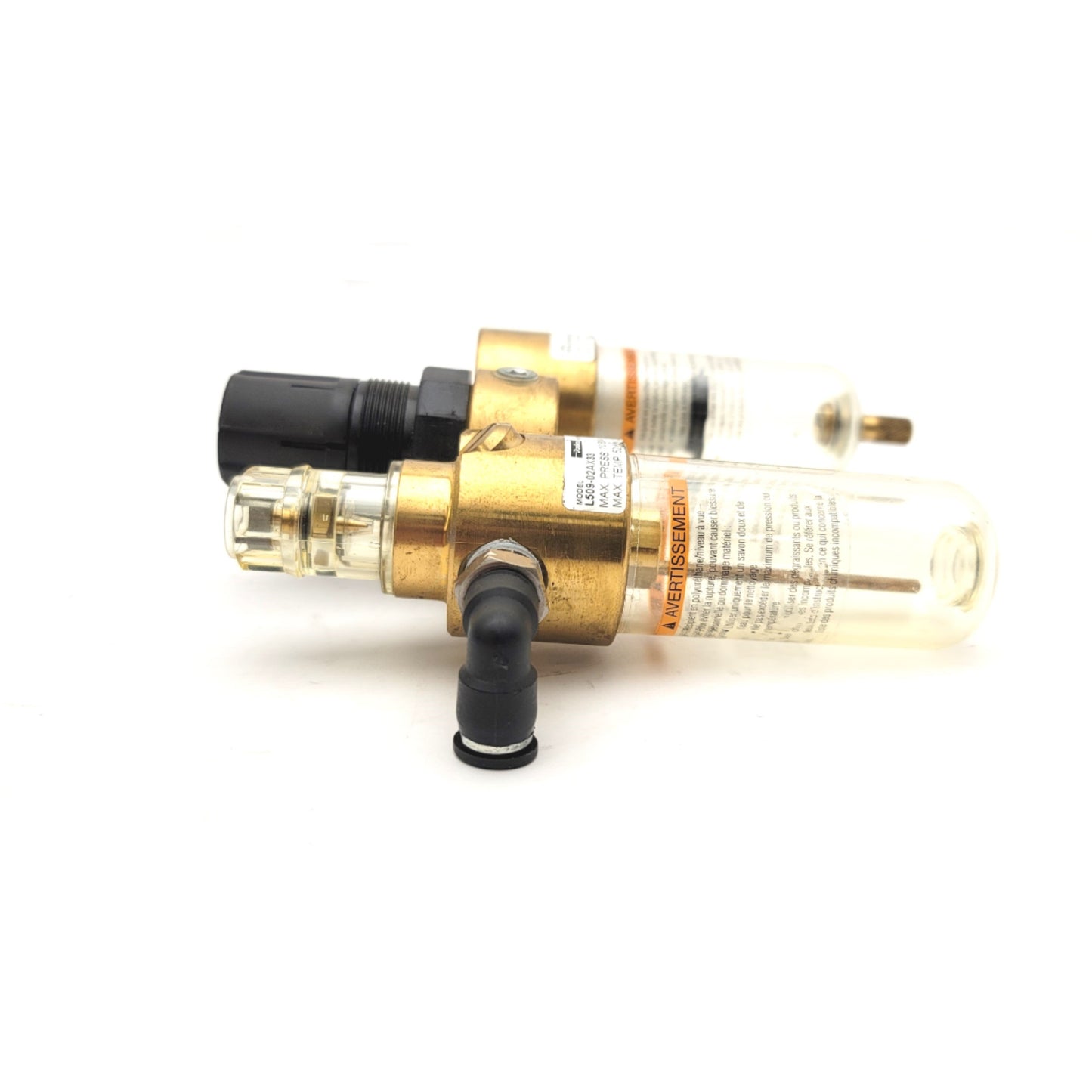 Used Parker Watts L509-02AX33 R364-02C F503-02AHX33 Filter Regulator Assembly, 125psi