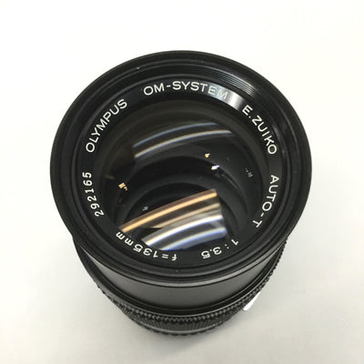 For parts or not working Olympus E.Zuiko Auto-T Machine Vision Camera Lens, 135mm, F/3.5-22 *Doesn't Lock