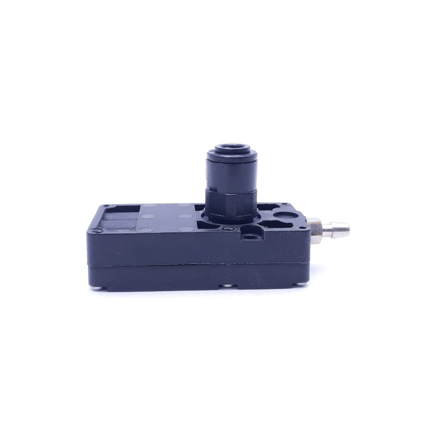 Used PIAB X10-32.01.084 Vacuum Pump, 18in-Hg, 87 PSI/0.6 MPa, 1/8" NPT & 10-32 Ports