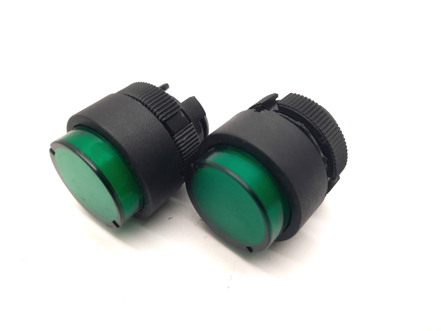 Used Lot of 2 Schneider Telemecanique ZB2 Harmony XAC XACA Green Push Button Cover