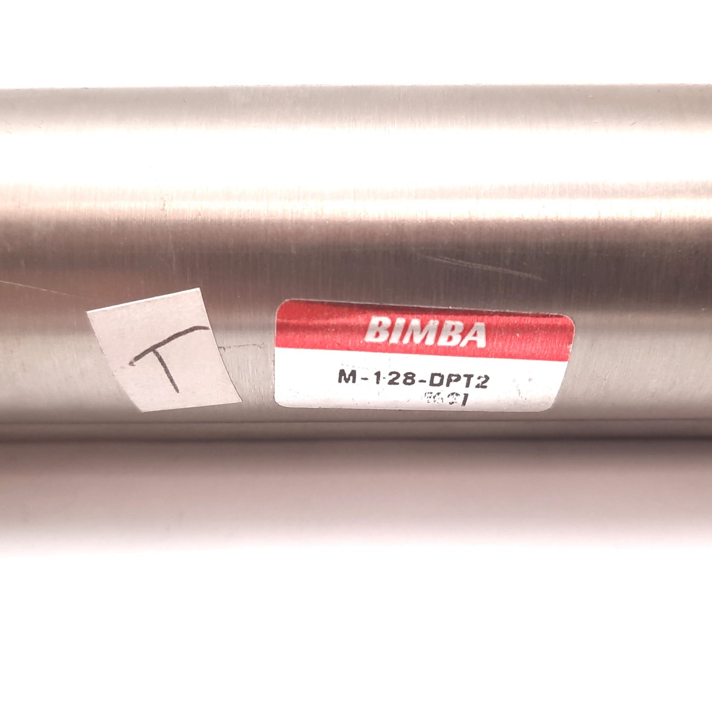 Used Bimba M-128-DPT2 Pneumatic Cylinder, Bore: 1.25", Stroke: 8", Ports: 1/8" NPT