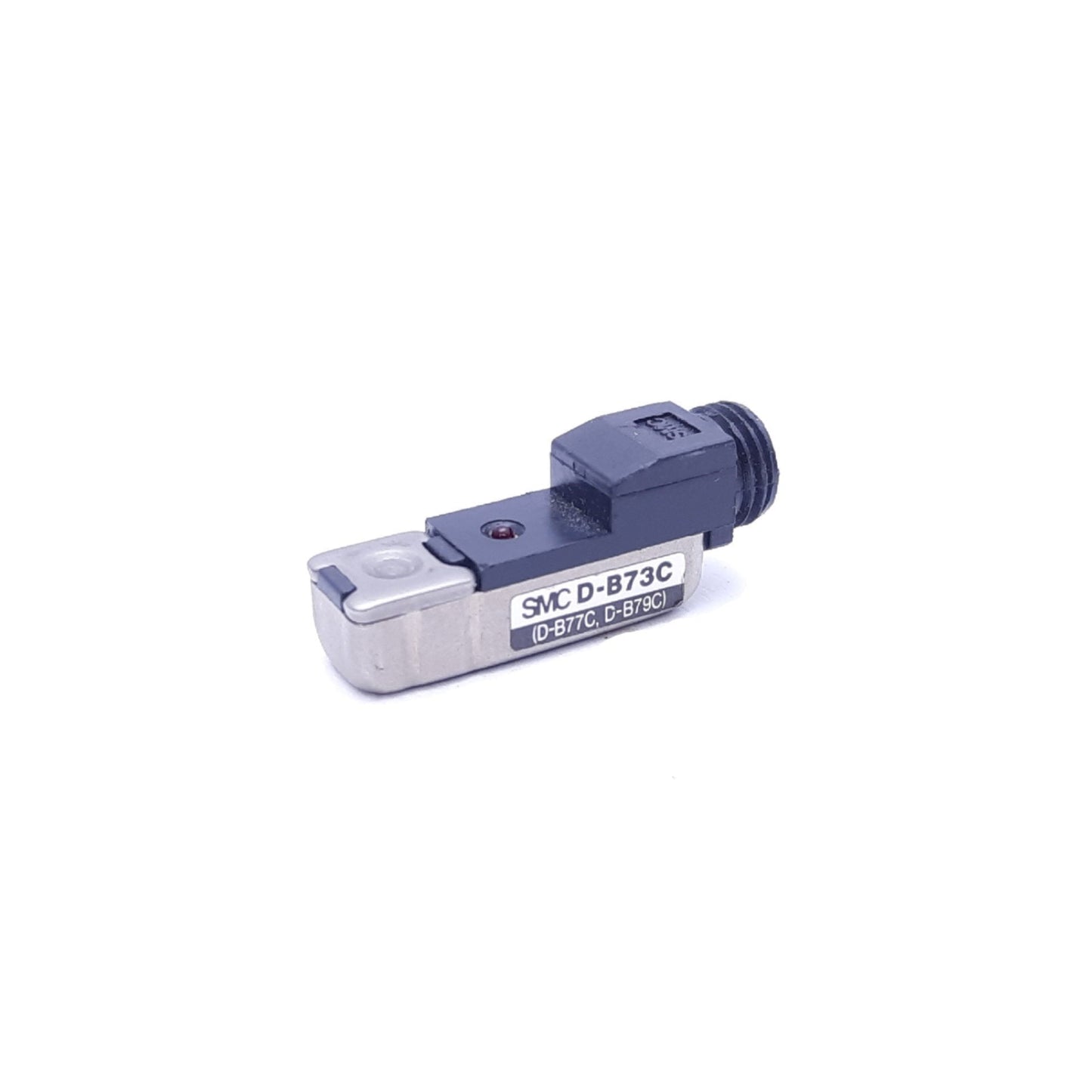 Used SMC D-B73C Auto-Switching Magnetic Reed Sensor, 12 VDC, w/ 1-20 Mounting Bracket