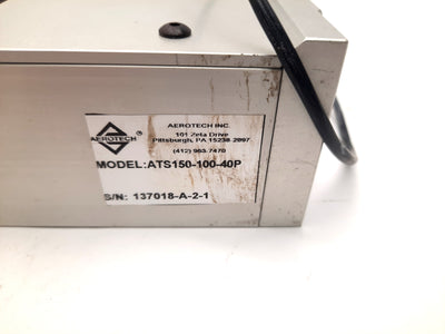 Used Aerotech ATS150-100 Linear Ball Screw Actuator Travel 100mm Lead 4mm NEMA23