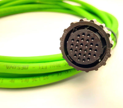 Used Lutze 111455 Superflex Plus Pur Green Servo Feedback Cable for C-Tracks, 11.5'