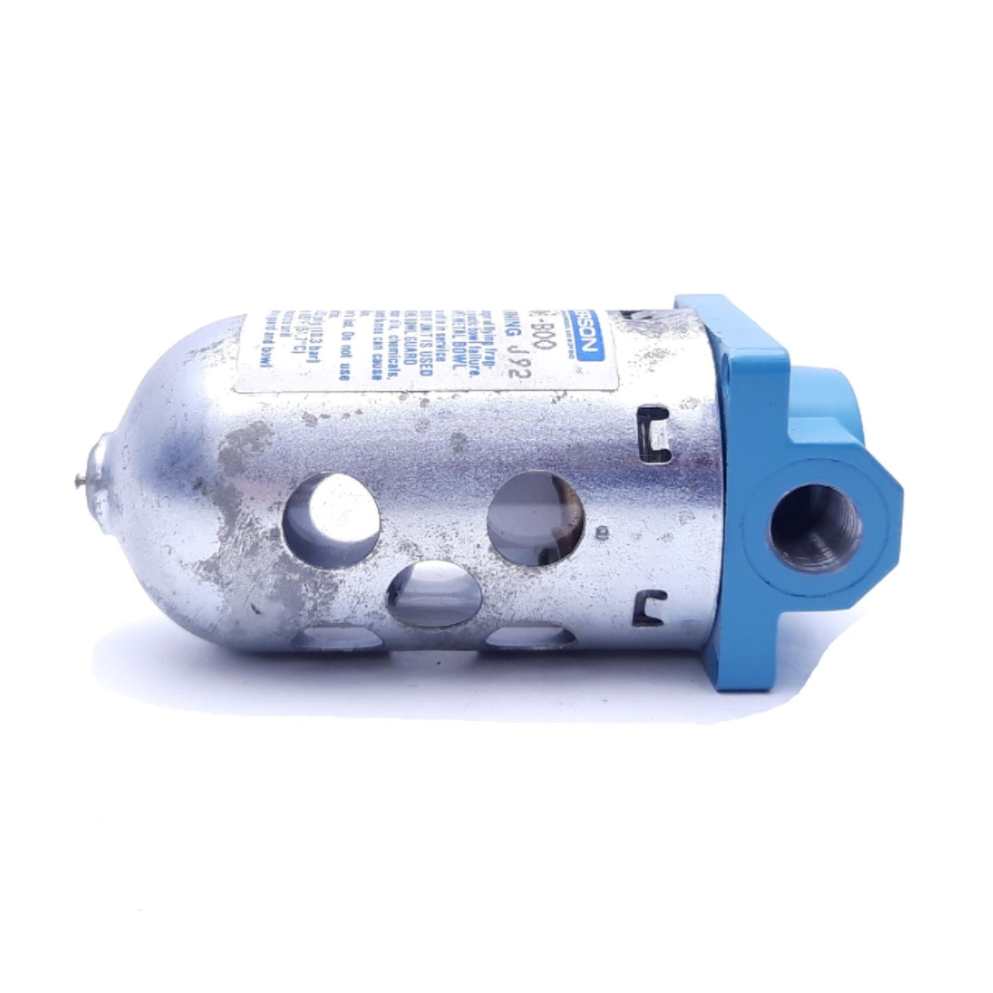 Used Wilkerson F00-01-B00 Pneumatic Air Filter, 0-150 PSIG/0-10 bar, 125°F, 1/8" NPT