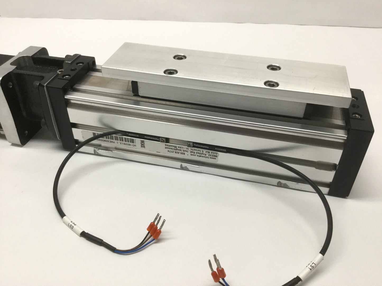 Used Tolomatic MXE32P SN05 SK1 LMI Profiled Rail Screw Drive Actuator, 1" Stroke