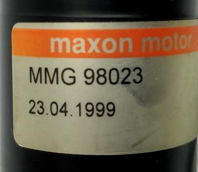 Used Maxon MMG 98023 DC Motor 8200RPM .9469in-lbs 30VDC w/Scancon 2RMH2000-D Encoder