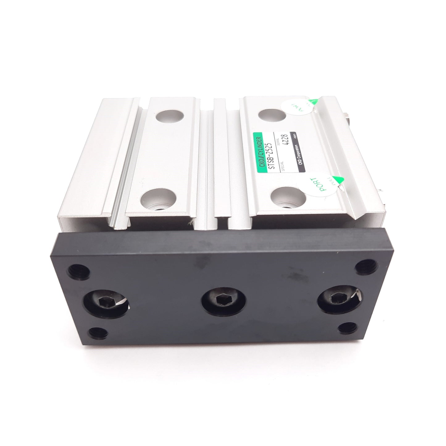 New CKD STSB-2525 Compact Guided Cylinder, Bore: 25mm, Stroke: 25mm, M5x0.8