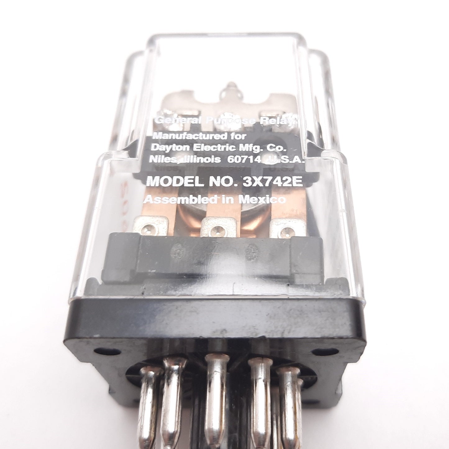 New Dayton 3X742E Ice Cube Relay, 3PDT, Coil: 120VAC, Rating: 10A 120VAC 6A 250VAC