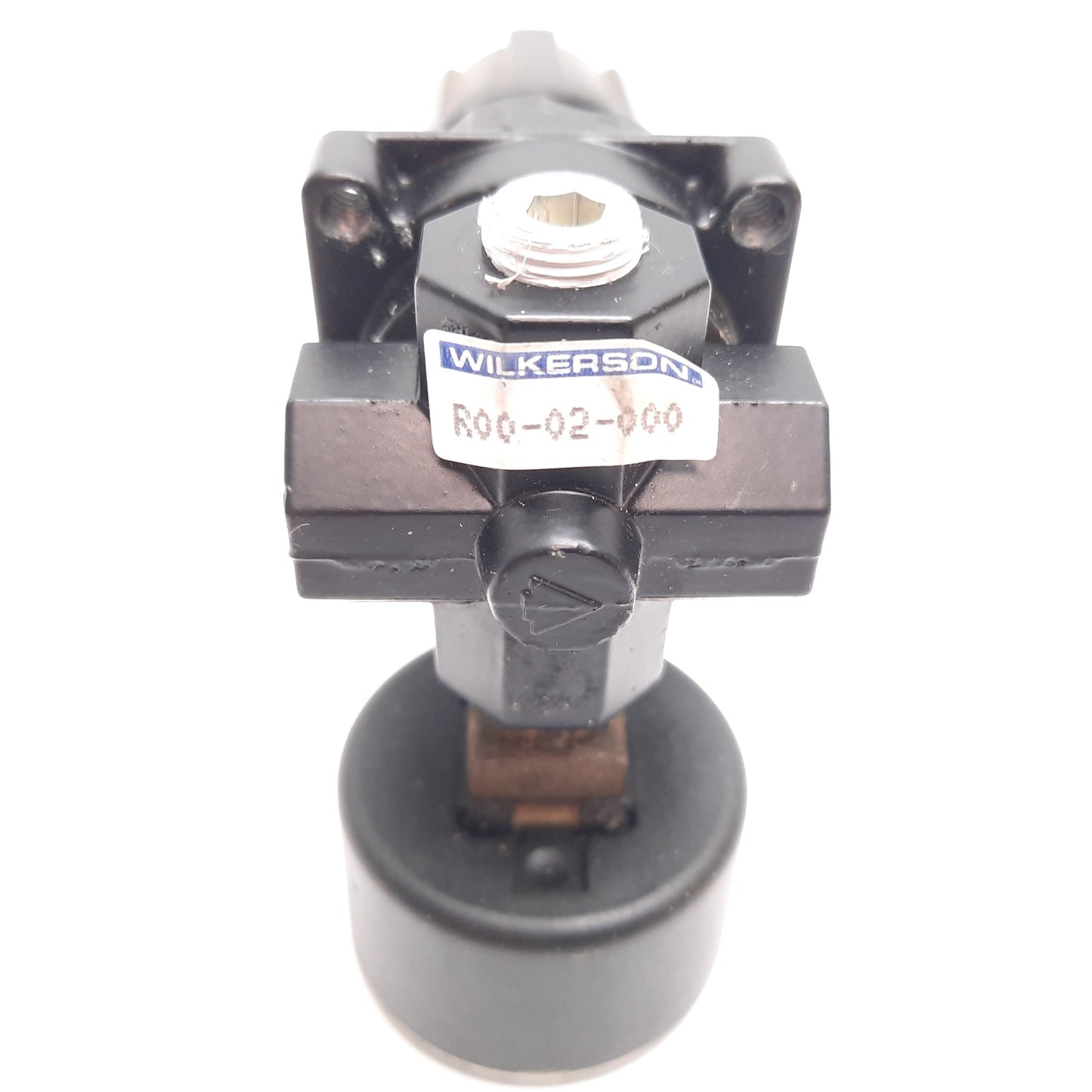 Used Wilkerson R00-02-000 Pneumatic Regulator, 0-125psi, 1/4" NPT, W/ 0-160psi Gauge