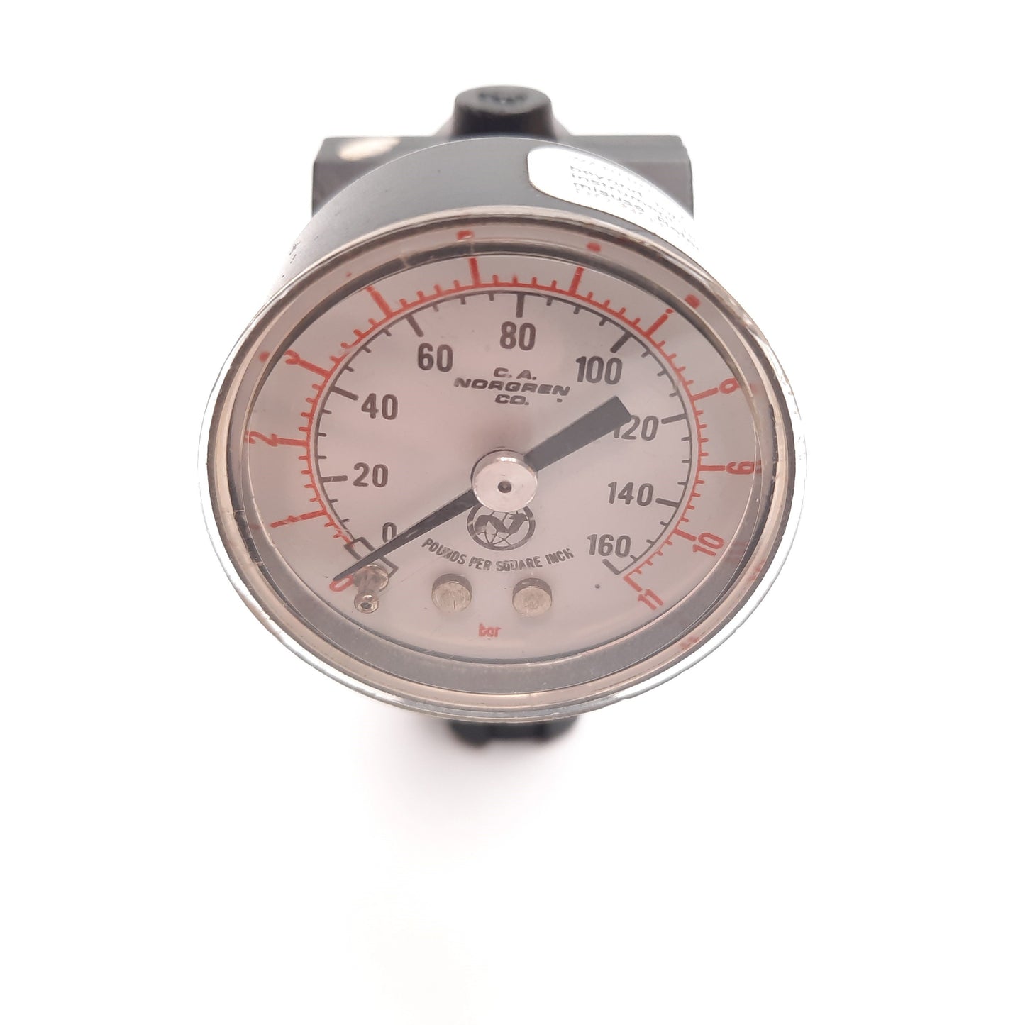Used Wilkerson R00-02-GR0 Pneumatic Regulator, 0-125psi, 1/4" NPT, W/ 0-160psi Gauge