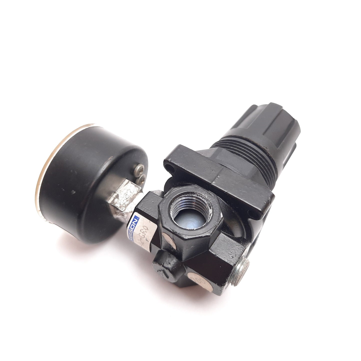 Used Wilkerson R00-02-GR0 Pneumatic Regulator, 0-125psi, 1/4" NPT, W/ 0-160psi Gauge