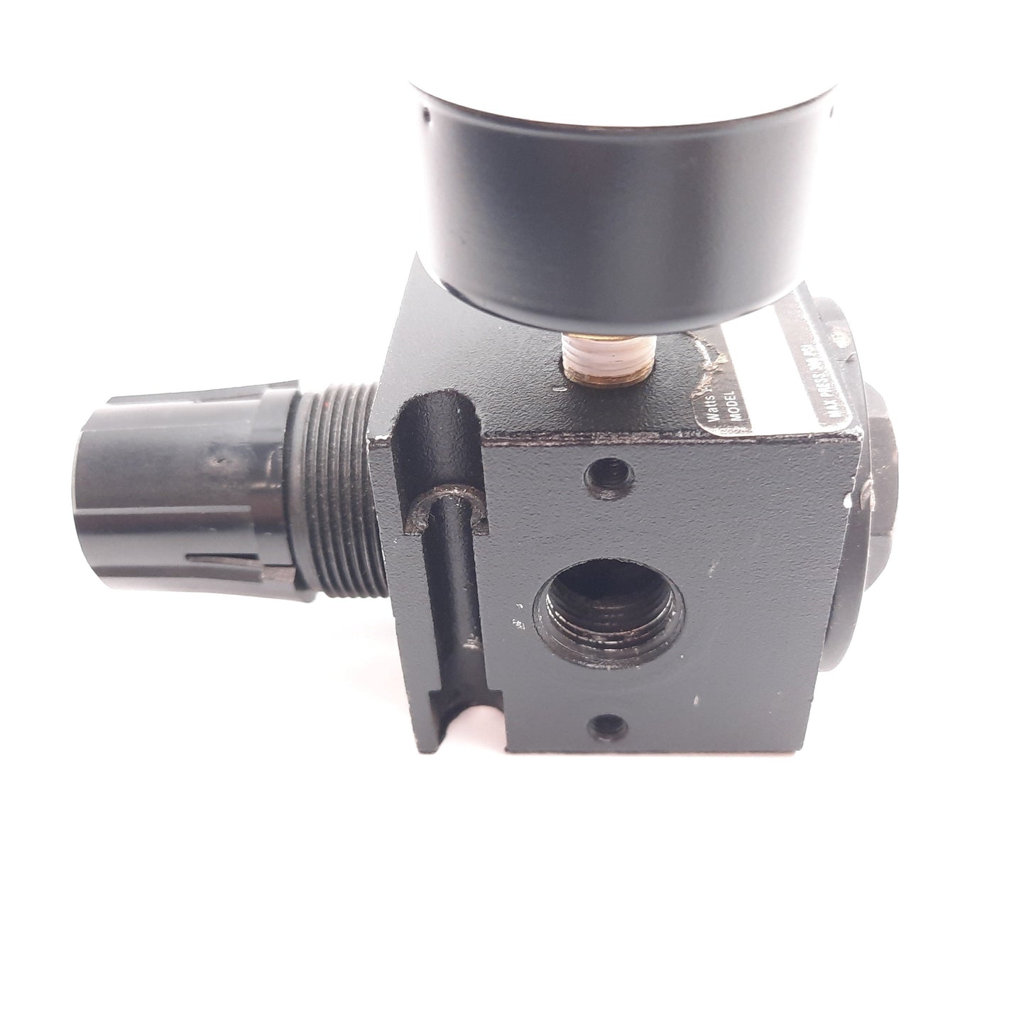 Used Watts R55-03C Regulator, In: 300psi, Out: 0-125psi, 3/8" NPT, W/ 0-160psi Gauge
