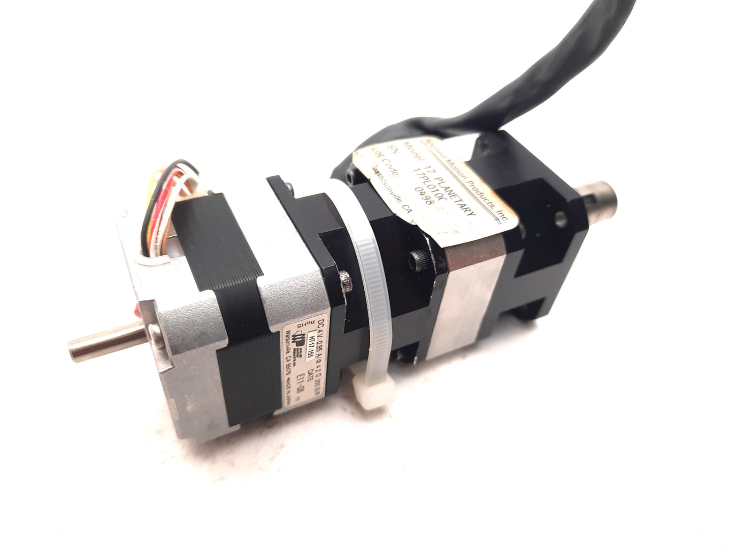 Used Applied Motion 17PL0100 Planetary Gearhead HT17-155 Motor 10:1 NEMA17 Shaft 1/2"