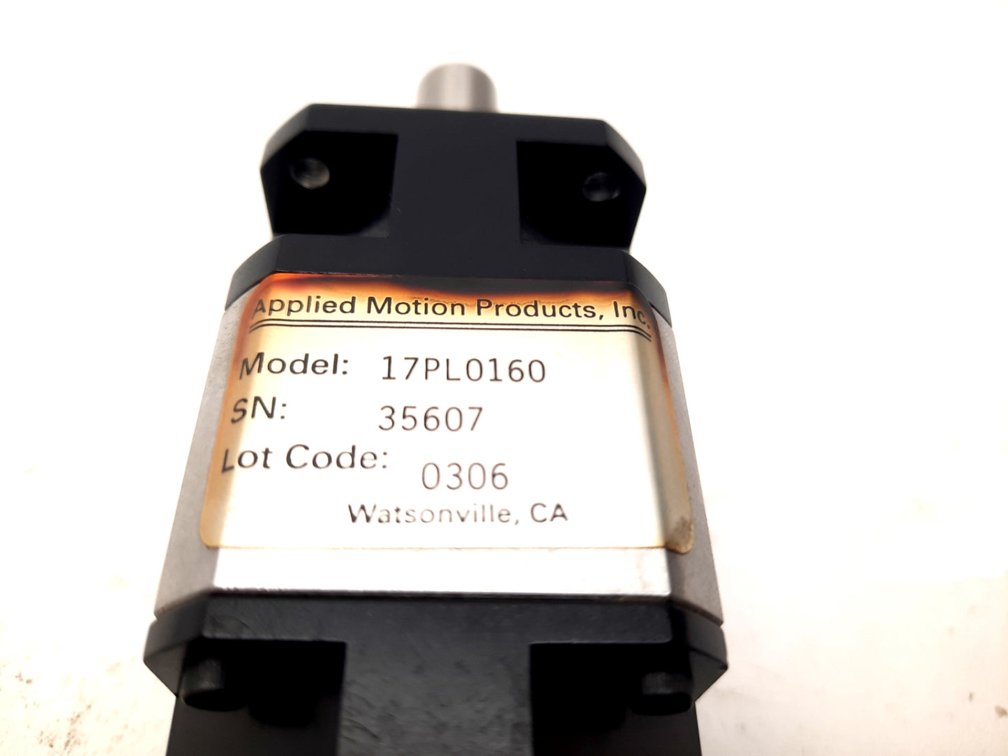 Used Applied Motion 17PL0160 Planetary Gearhead HT17-154 Motor 16:1 NEMA17 Shaft 1/2"