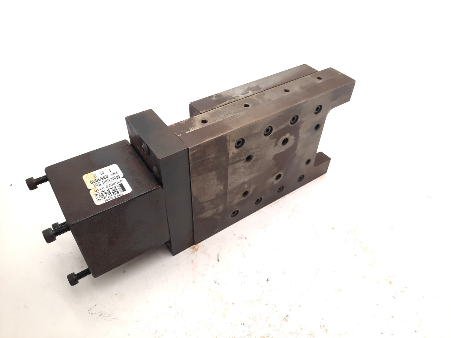 Used Linear Ball Screw Actuator Travel 30mm Lead 2.5mm Table: 100x115mm NEMA23 *Rust