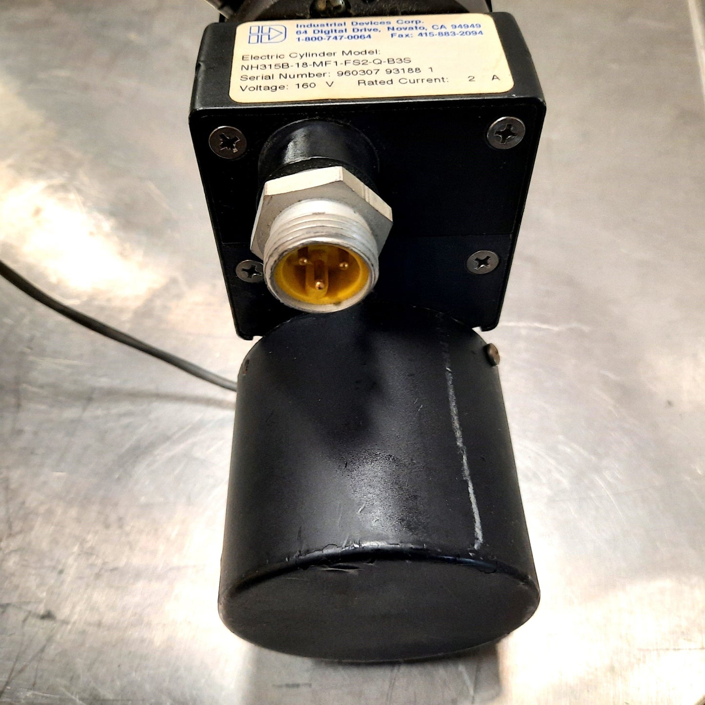 Used Industrial Devices NH315B-18-MF1-FS2-Q-B3S Electric Linear Actuator Stroke: 18"