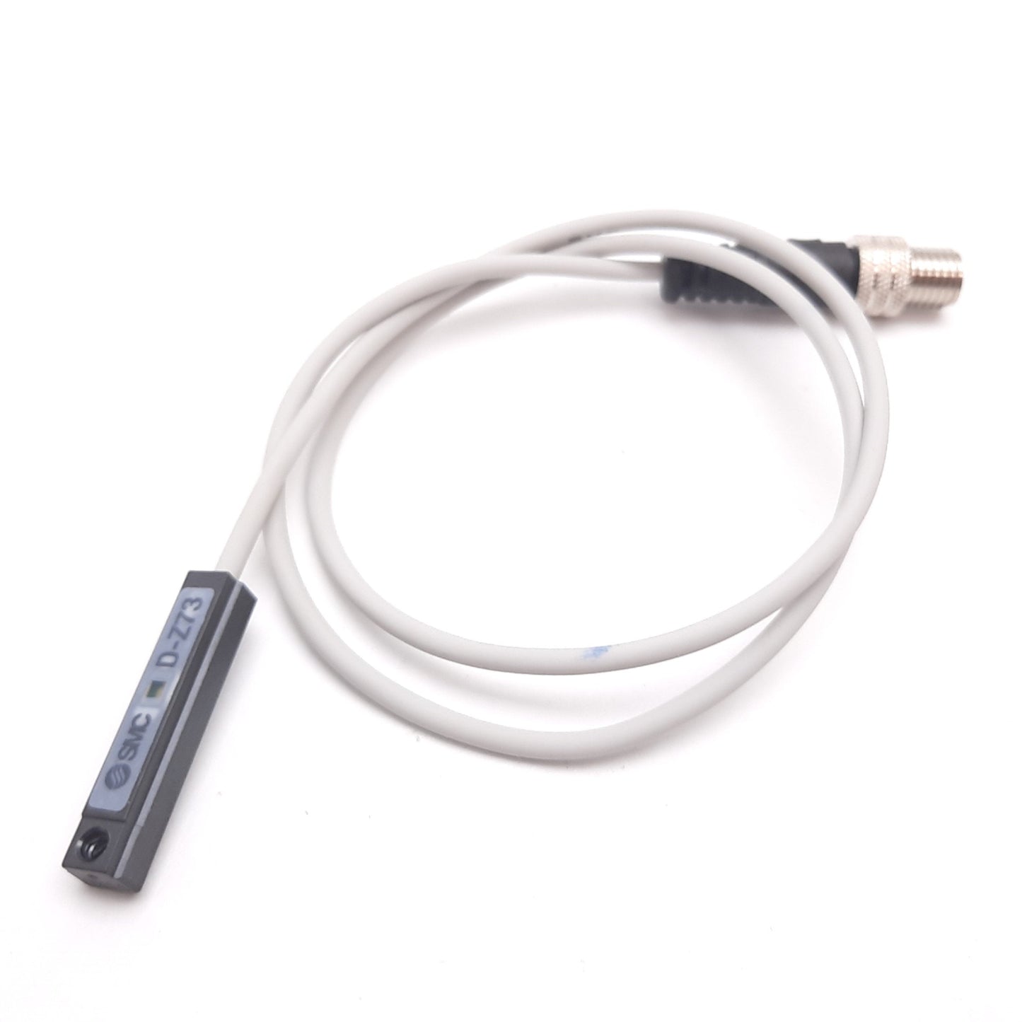Used SMC D-Z73 Cylinder Position Reed Switch Sensor, 24VDC 100VAC, 18.5" Cable, 3-Pin