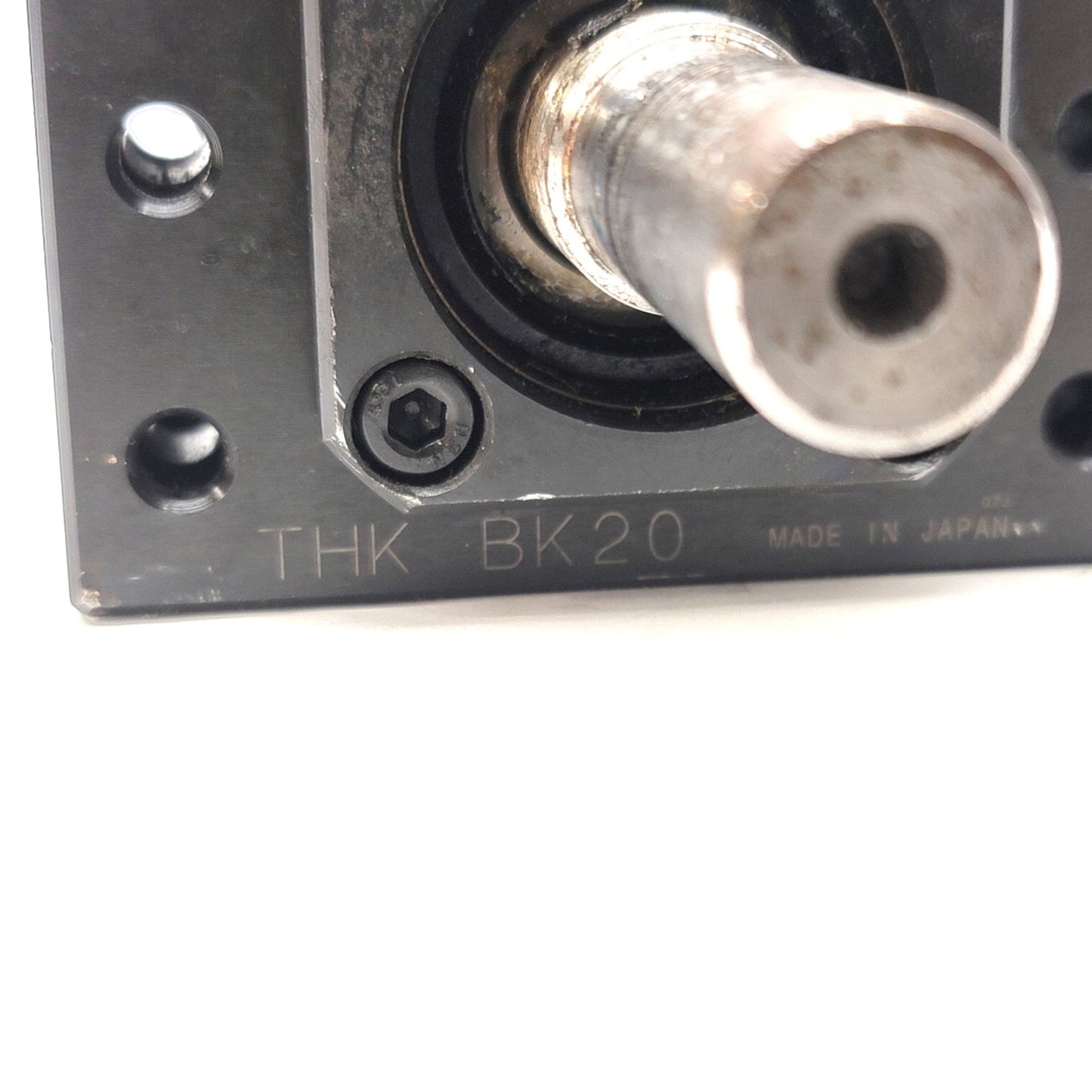 Used THK BLK2525E Rolled Ball Screw W/THK BK20 End Block 325mm, 25mm Dia, 25mm Lead