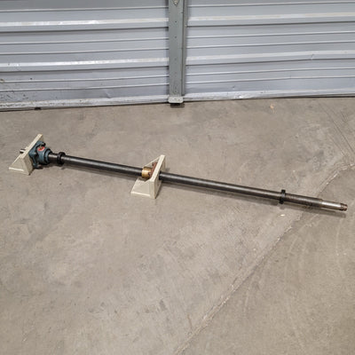 Used ACME Machine Lead Screw 1.5" Diameter, 0.20" Lead, 47.5" Screw, 57" Overall