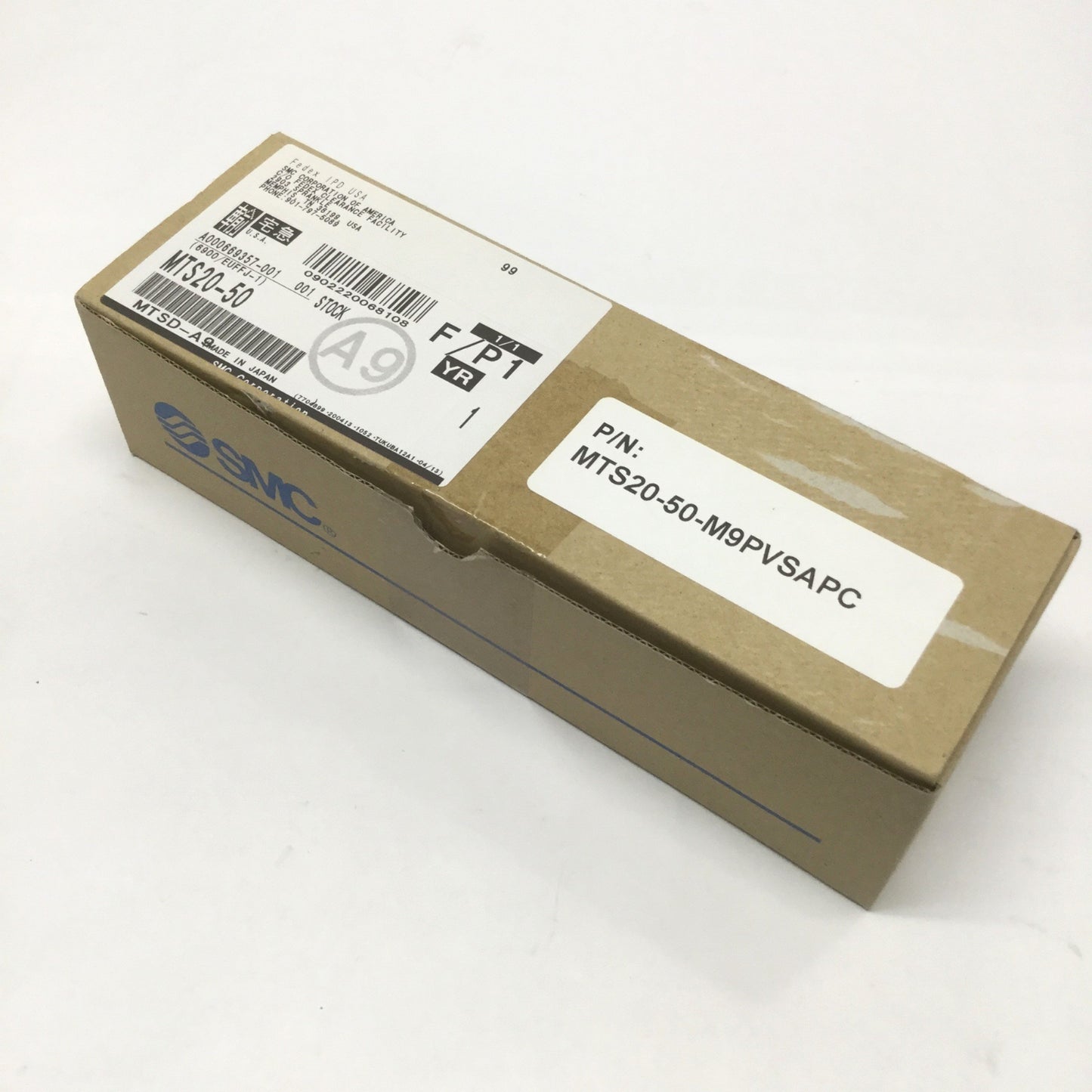 New SMC MTS20-50 Precision Non-Rotating Spline Cylinder 20mm Bore, 50mm Stroke