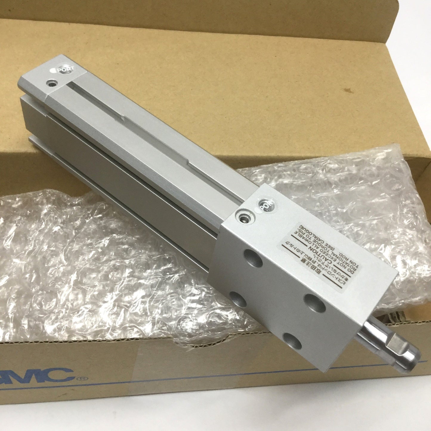 New SMC MTS20-50 Precision Non-Rotating Spline Cylinder 20mm Bore, 50mm Stroke