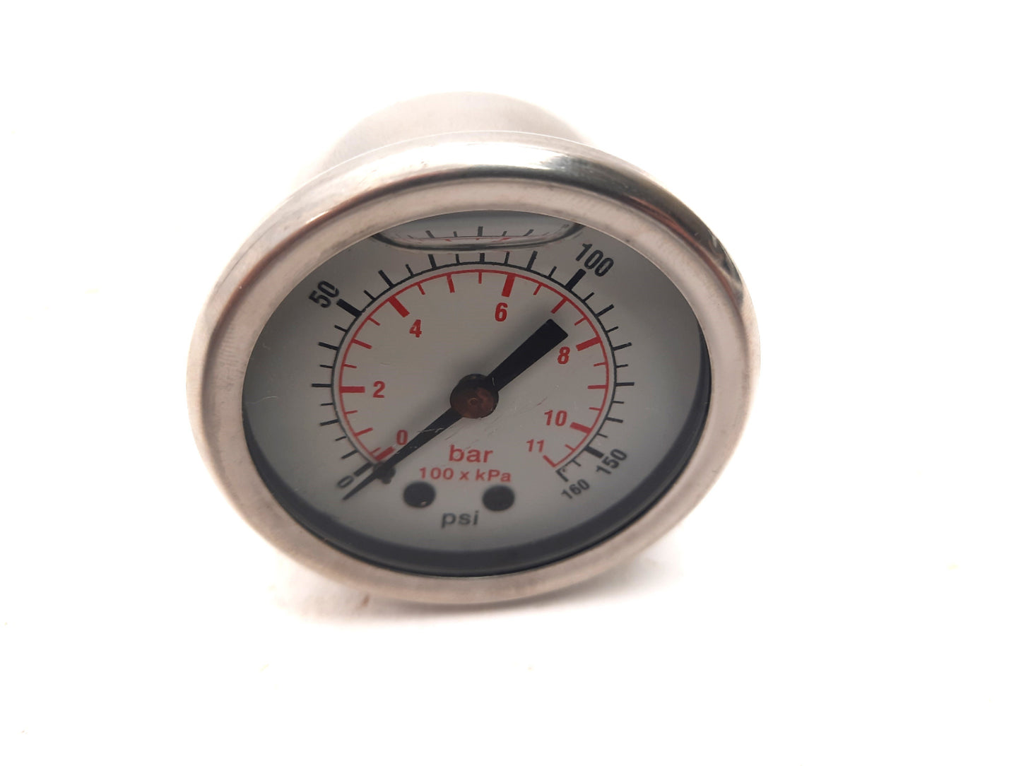 Used Pressure Gauge Glycerine Filled 160 PSI 1/8"NPT Rear Mount OD: 2.25"