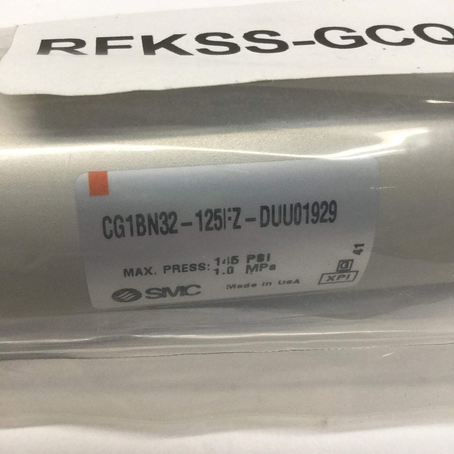 New SMC CG1BN32-125FZ Pneumatic Cylinder 32mm Bore, 125mm Stroke, Double-Acting