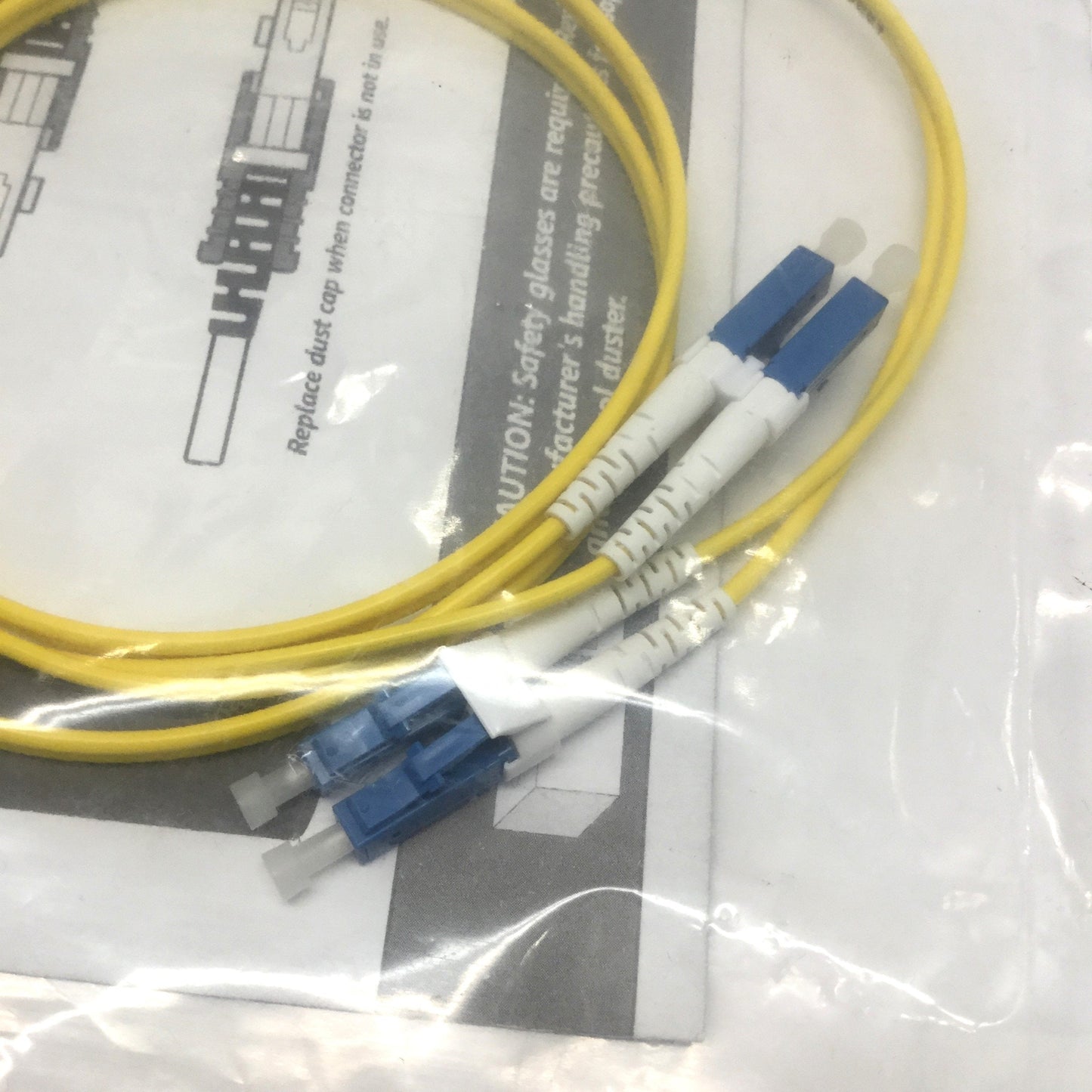New CompuLink 246866 Fiber Optic Duplex LC-LC Jumper Patch Cable, 1m, 8.3/125 micron
