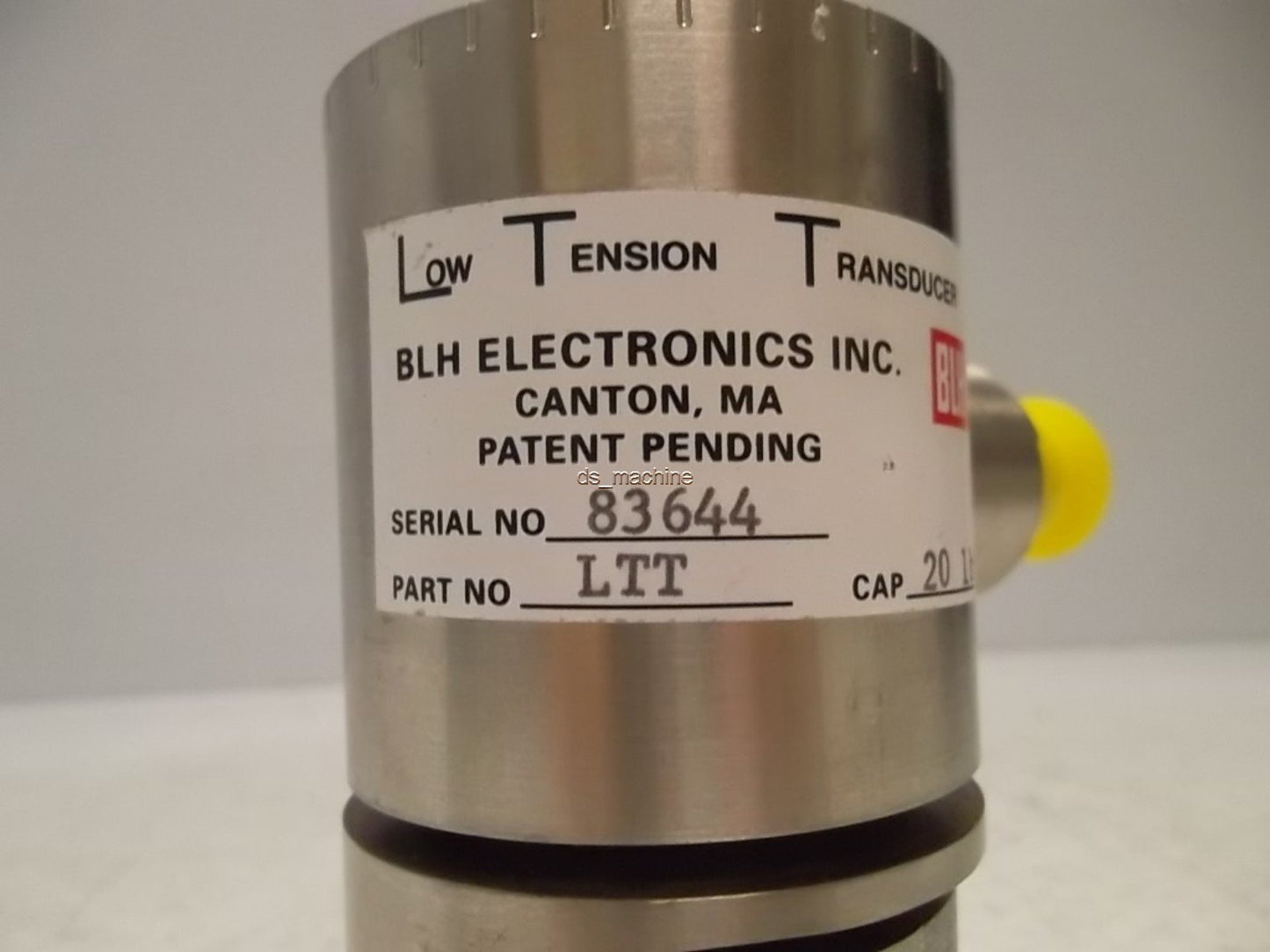 Used BLH Electronics LTT Low Tension Transducer Cap: 20LB