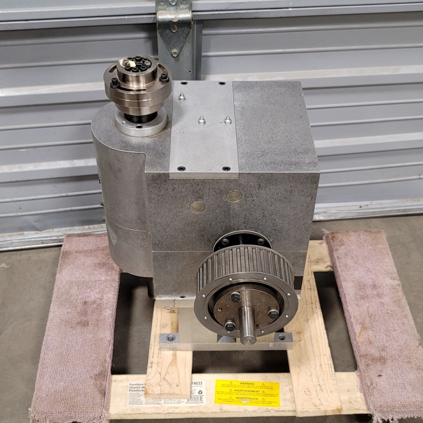 Used STELRON J-2-A-180-4.00-LK-M-P Trans-Part Rotary Linear Pick-And-Place Assembly