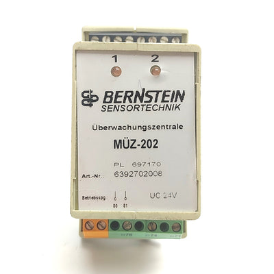 Used Bernstein MUZ-202/024 Magnetic Switch Safety Relay NO/NC 30VDC/250VAC 15A 24VDC