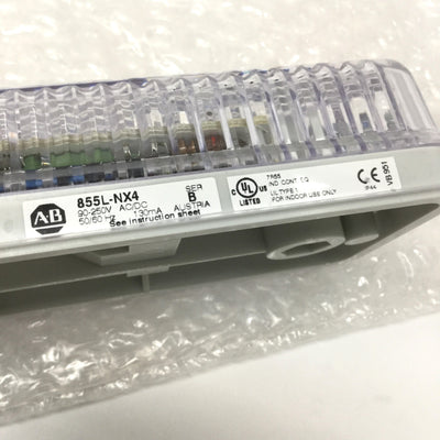 New Other Allen Bradley 855L-NX4 LED Panel Light Bar IP44 110-240V AC/DC, no ON/OFF Switch