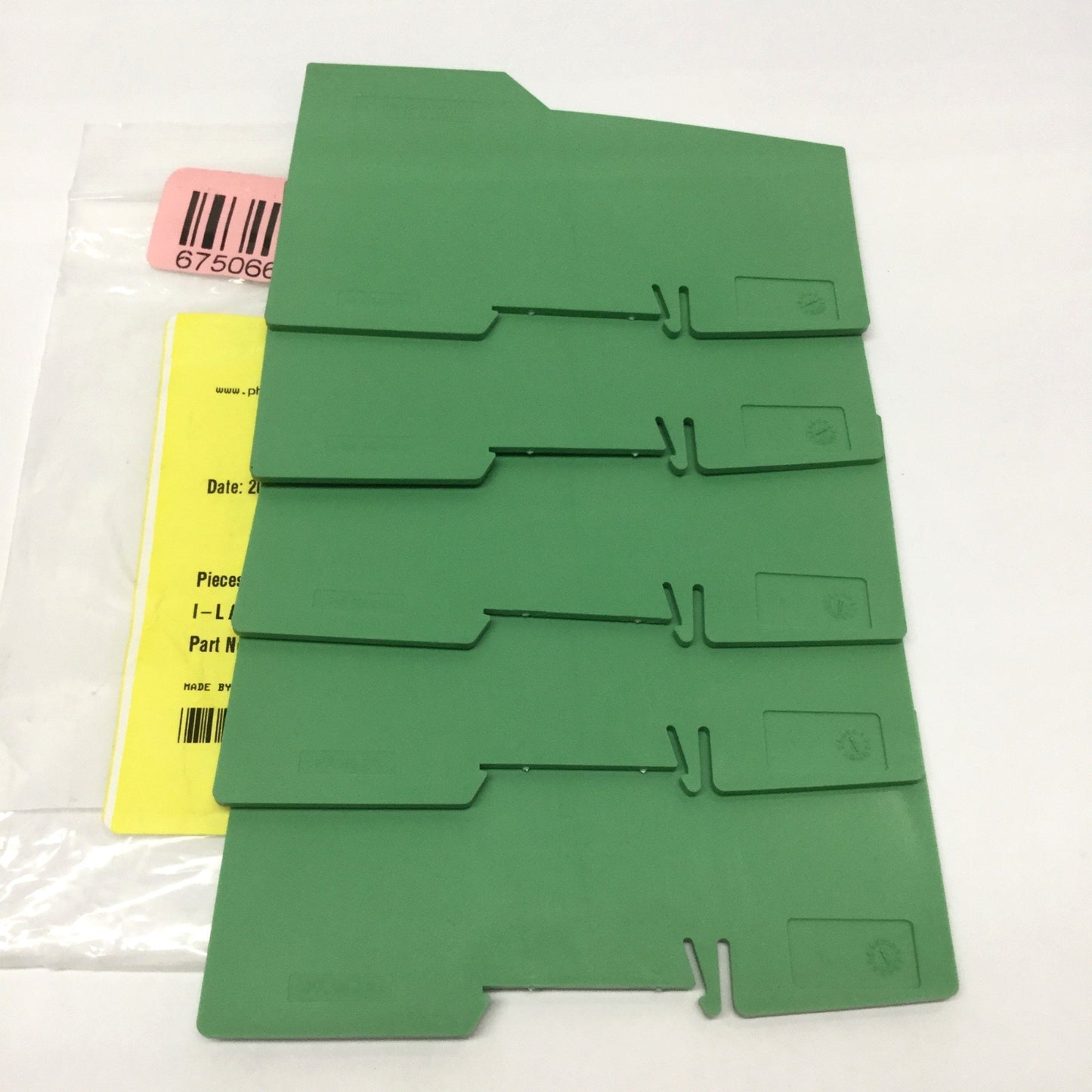 New Lot of 5 Phoenix Contact I-L ATP GN Inline Module Terminal End Cover Plates