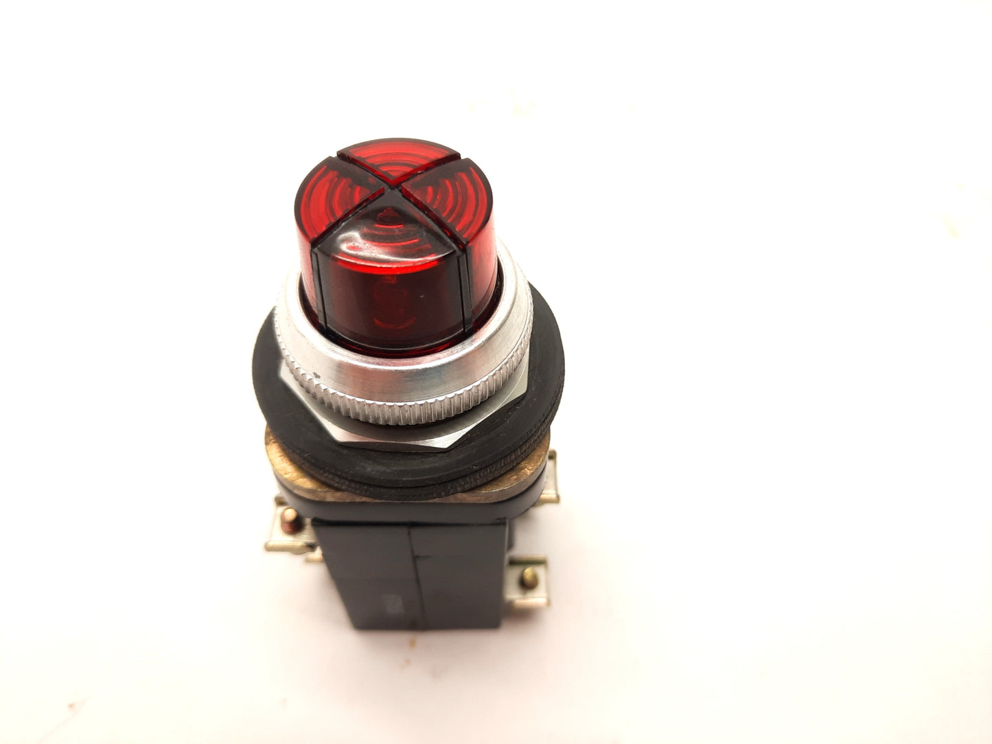 Used Allen Bradley 800T-PC416RRRR Cluster Pilot Indicator Light Red, 120V AC