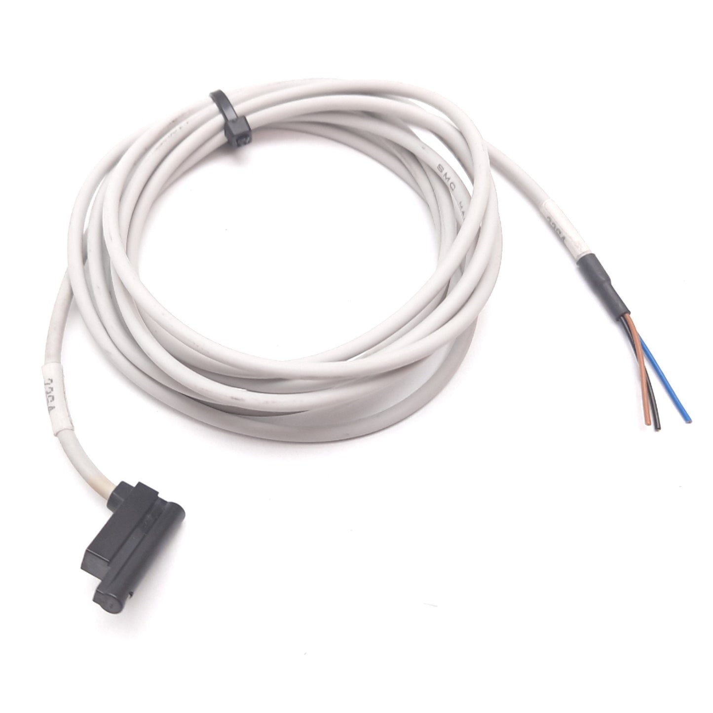 Used SMC D-F9NV Cylinder Position Sensor Switch, NPN, 24VDC, 3-Wire, 5ft Long