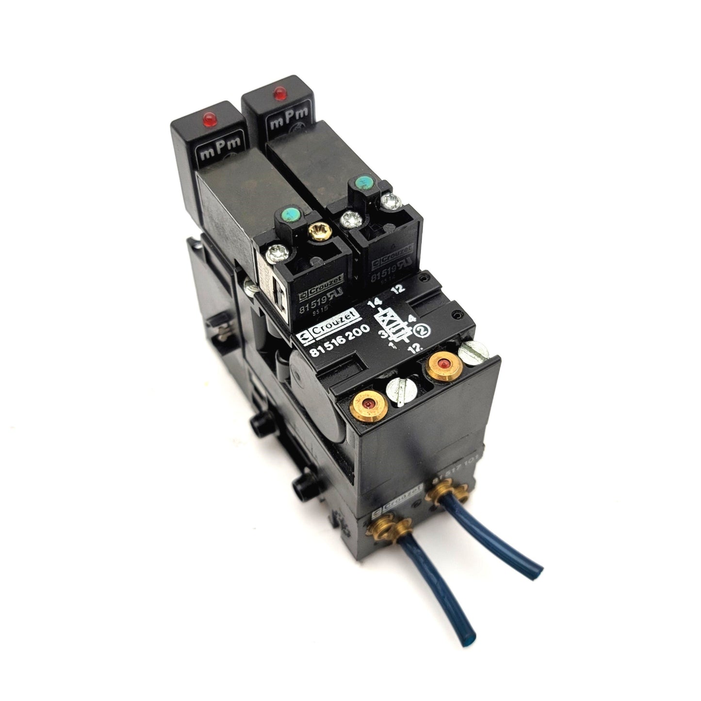 Used Crouzet 81 516 200 4/2 Bistable Valve Module 2-8 Bar With 81 517 101, 81519