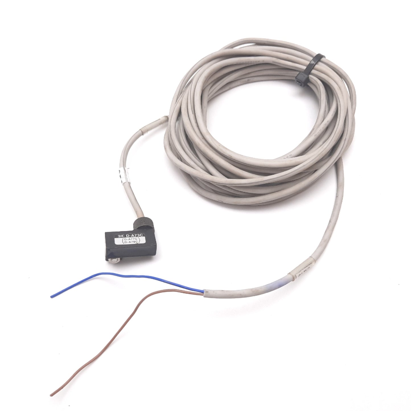 Used SMC D-A73C Cylinder Position Reed Switch Sensor, 24VDC 5-40mA, 2-Wire 15ft