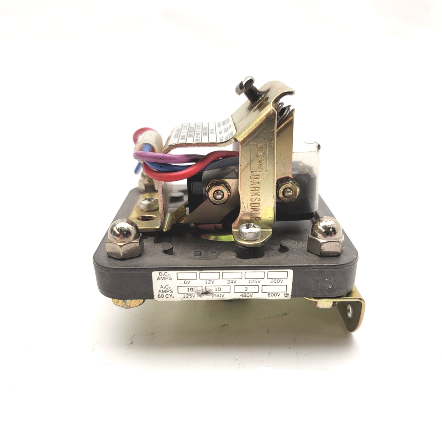 Used Barksdale D1S-A80 Diaphragm Pressure Switch 0.5-80psi 120-250VAC 10A, 480VAC 3A