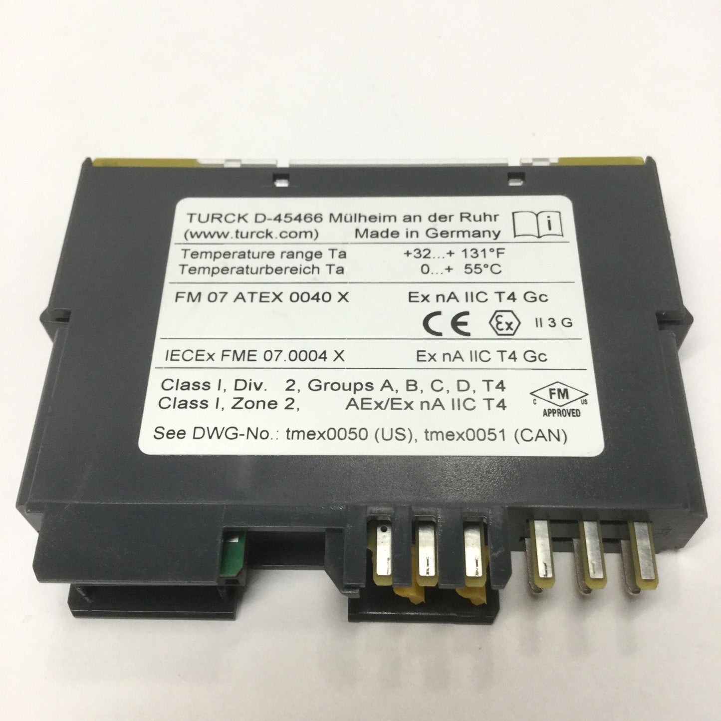 Used Turck BL20-2RFID-A Extension Module BL Ident Head Gateway Interface, 24VDC, 2CH