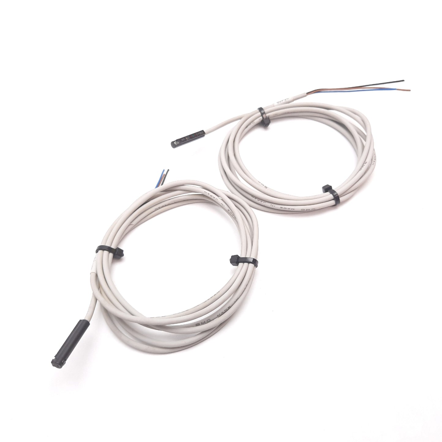 Used Lot of 2 SMC D-F9NW Cylinder Sensor, Output: NPN, 4.5-28VDC, 3-Wire 1.4m