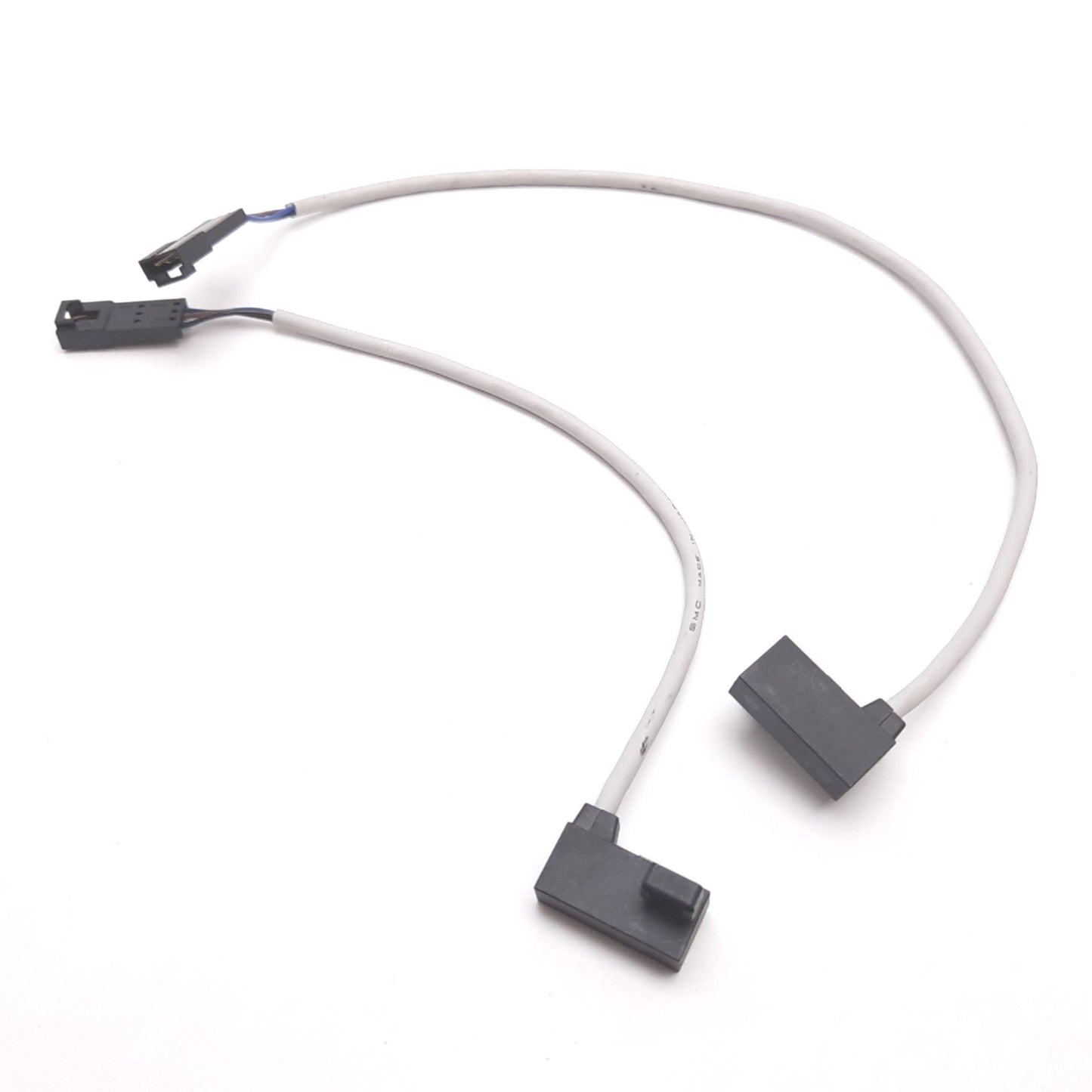 Used Lot of 2 SMC D-F7NV Solid State Auto Switch Sensor, NPN, 24VDC, 3-Wire, 6" Long