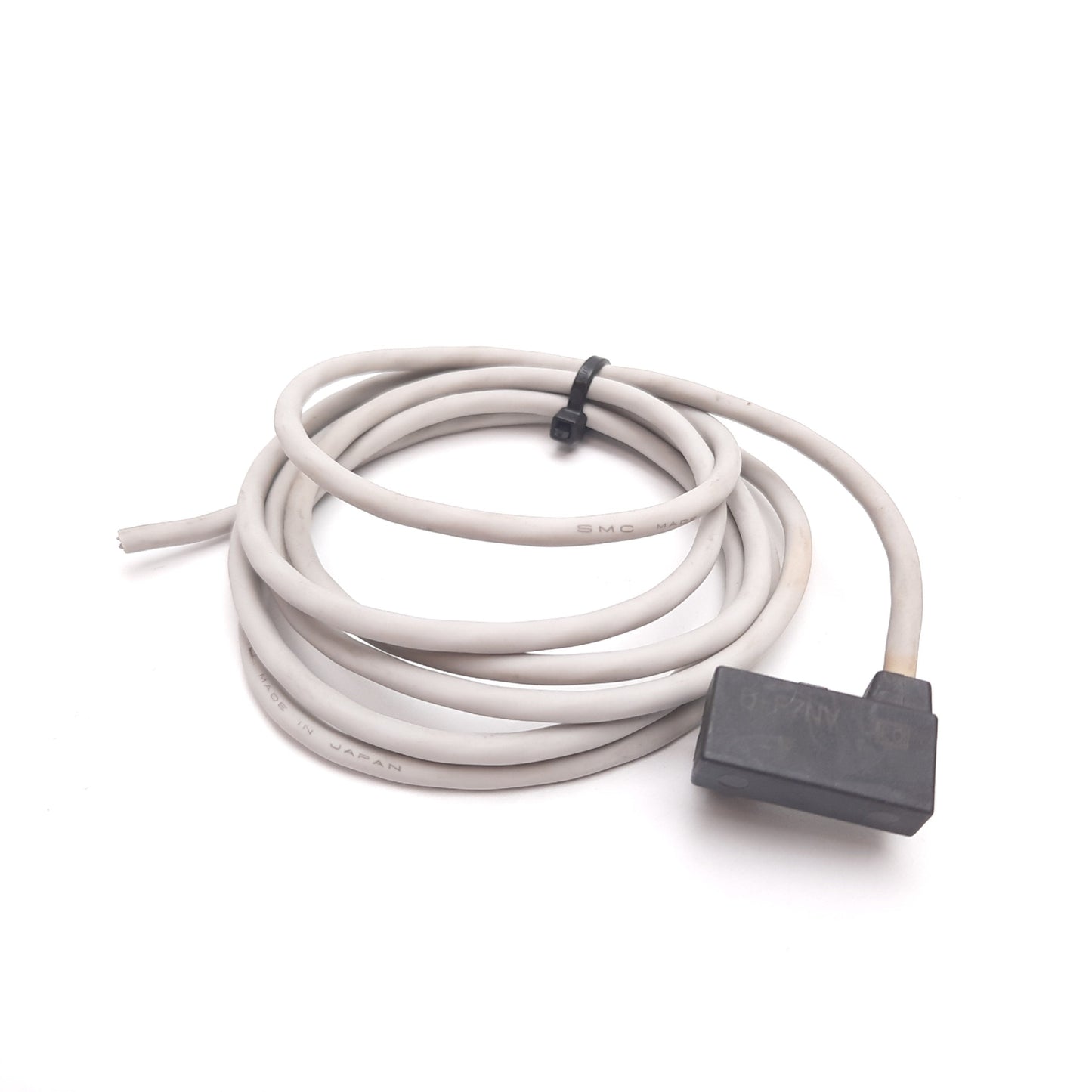 Used SMC D-F7NV Solid State Auto Switch Sensor, NPN, 24VDC, 3-Wire, 55" Long