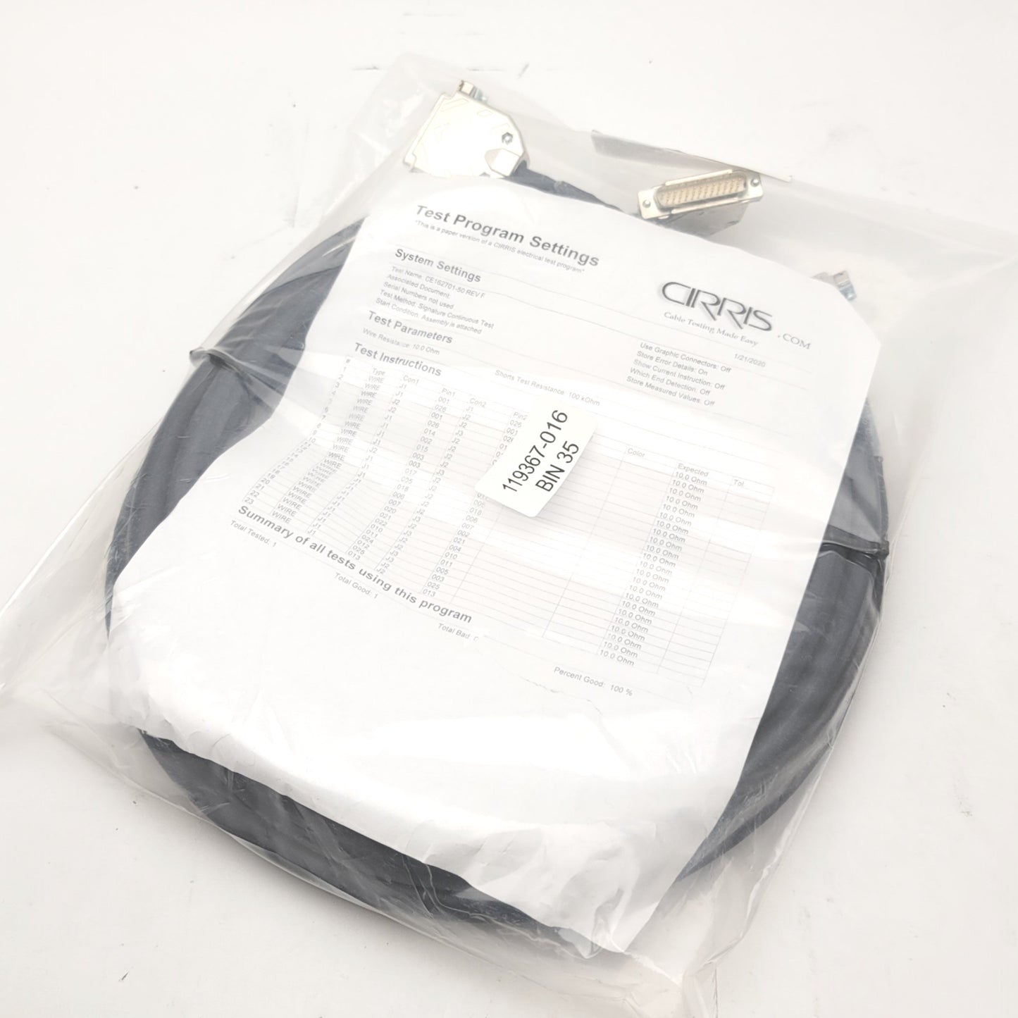 New Aerotech Igus 630D1839-4 Configured Brushless Motor/Stage Feedback Cable 5m