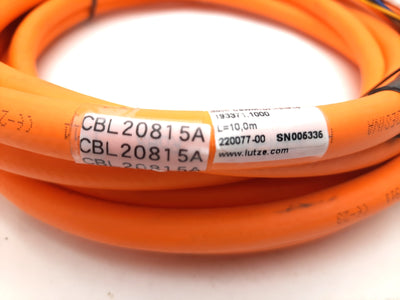 Used Allen Bradley 2090-CSWM1DF-18AF10 Kinetix Motor Cable Power/Feedback 17' *Leads