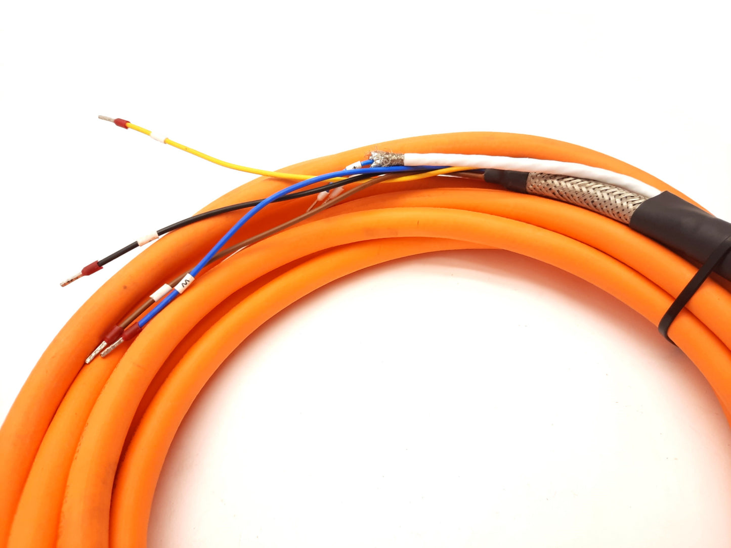 Used Allen Bradley 2090-CSWM1DF-18AF10 Kinetix Motor Cable Power/Feedback 17' *Leads