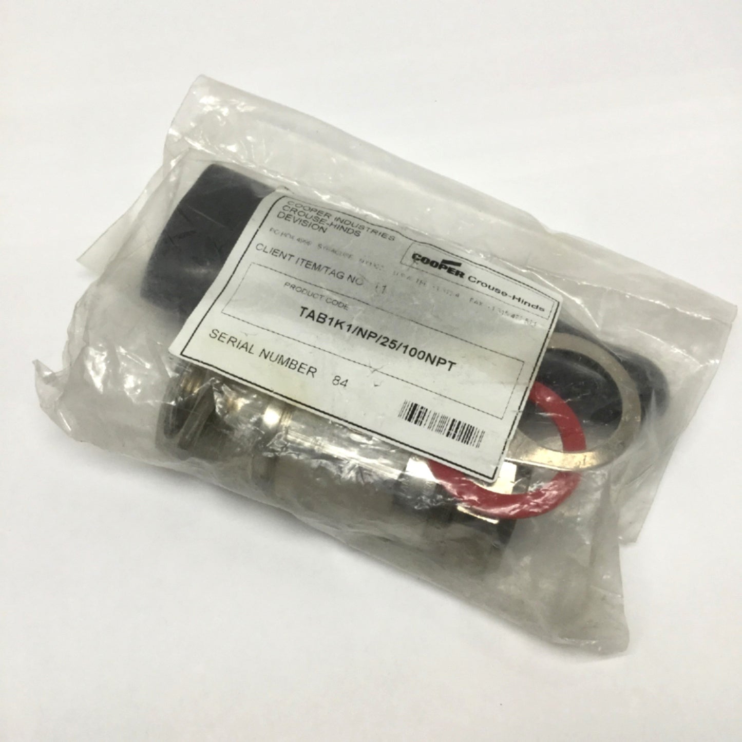 New Cooper Crouse Hinds TAB1K1/NP/25/100NPT Hazardous Location Cable Gland 1" NPT