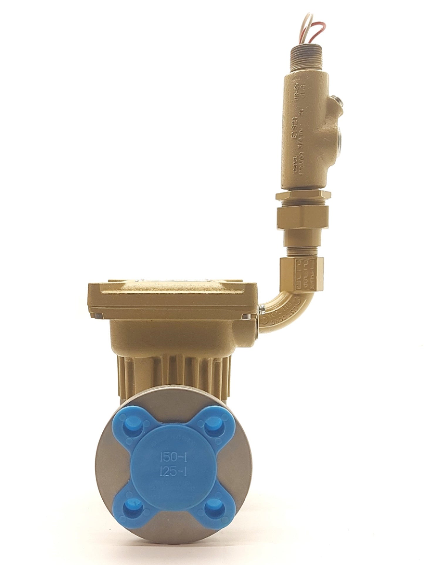 Used Daniel T01ADA1AA4DBCJA Flowmeter 7-70GPM 1"ID Pipe Pulse Per Gallon 10-30VDC