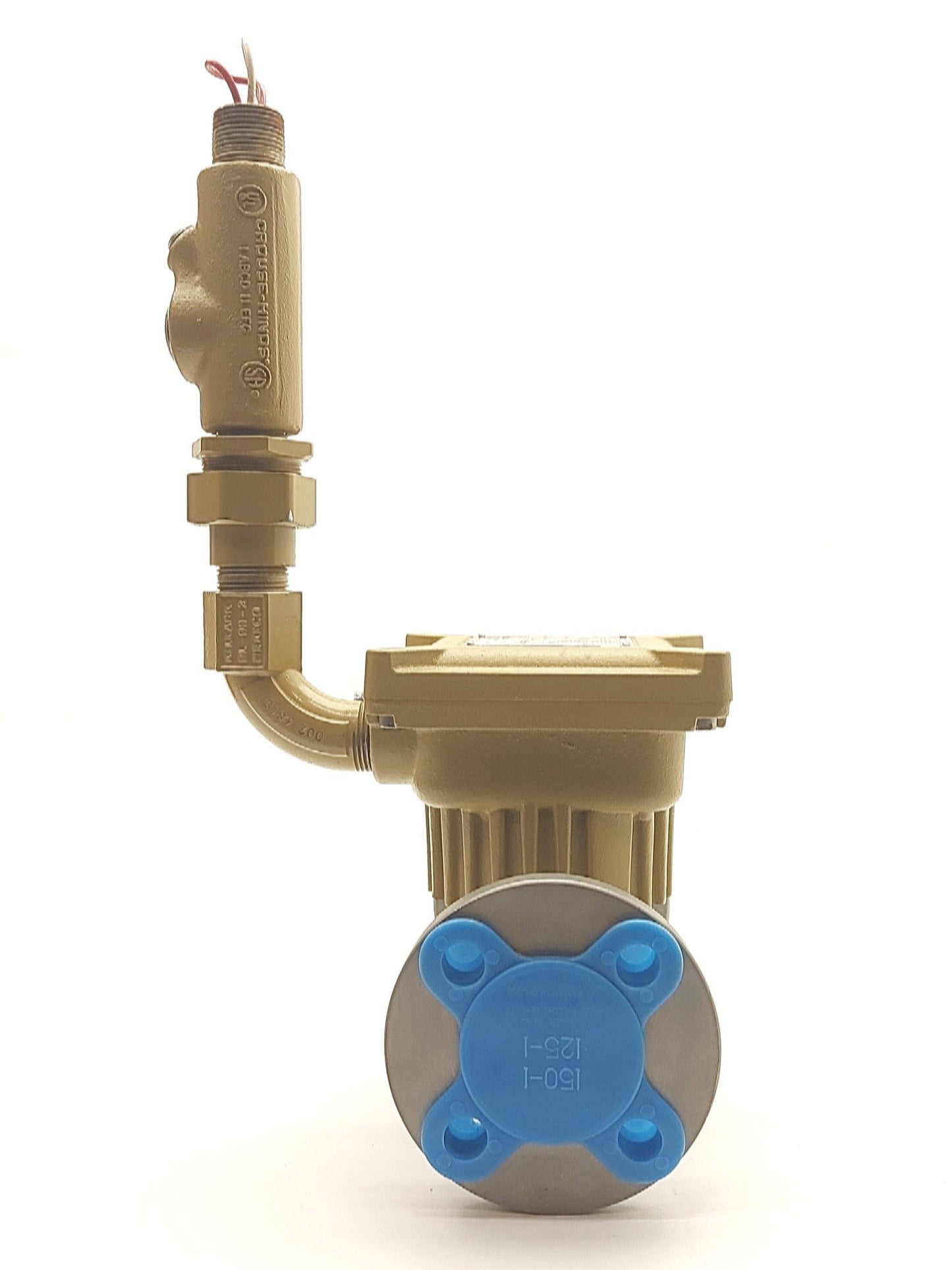 Used Daniel T01ADA1AA4DBCJA Flowmeter 7-70GPM 1"ID Pipe Pulse Per Gallon 10-30VDC